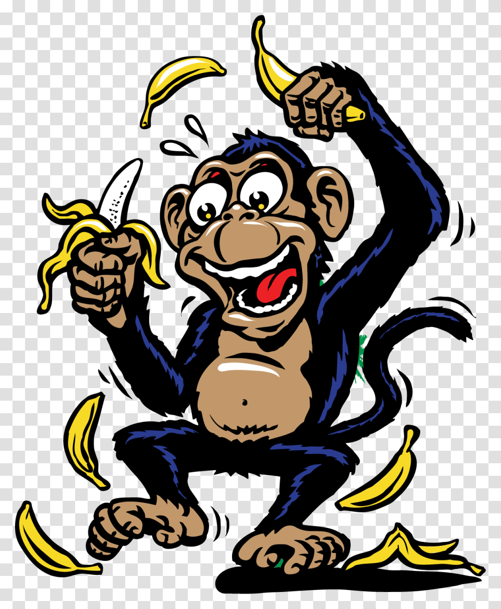 Clipart Banana Monkey, Hand, Wildlife, Animal, Mammal Transparent Png