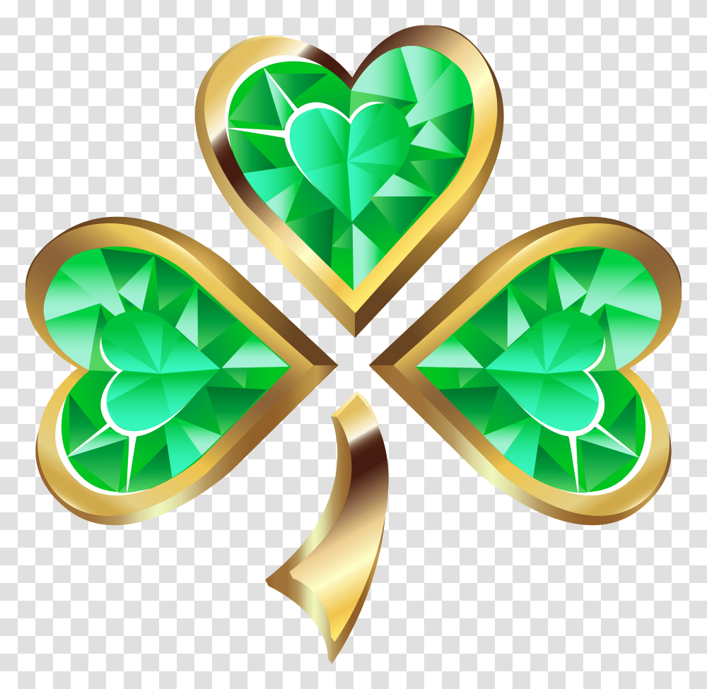 Clipart Banner Clover Irish Shamrock, Symbol, Star Symbol, Pattern, Ornament Transparent Png