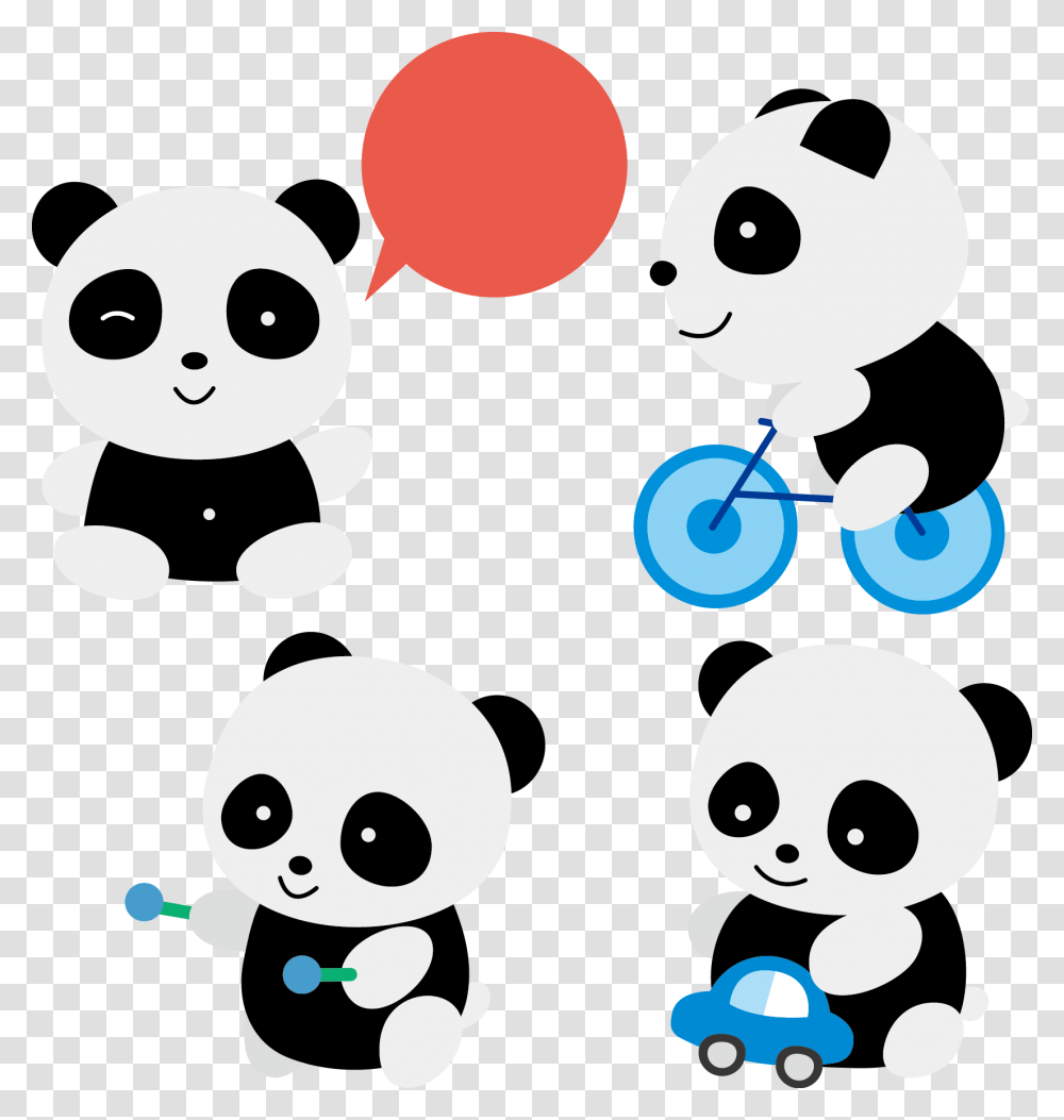 Clipart Bear Giant Panda Panda Clipart, Wildlife, Mammal, Animal, Stencil Transparent Png