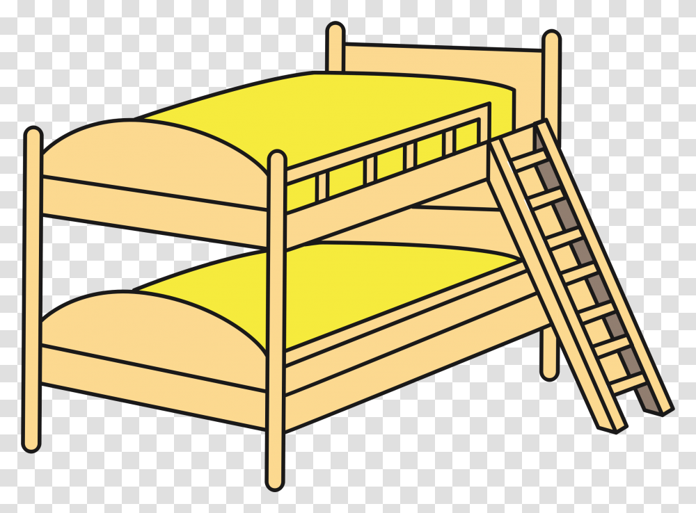 Clipart Bed Bunk Bed Clip Art Bunk Bed, Furniture, Crib, Housing, Building Transparent Png