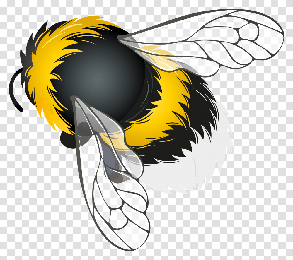 Clipart Bee Background Bee Clipart, Wasp, Insect, Invertebrate, Animal Transparent Png