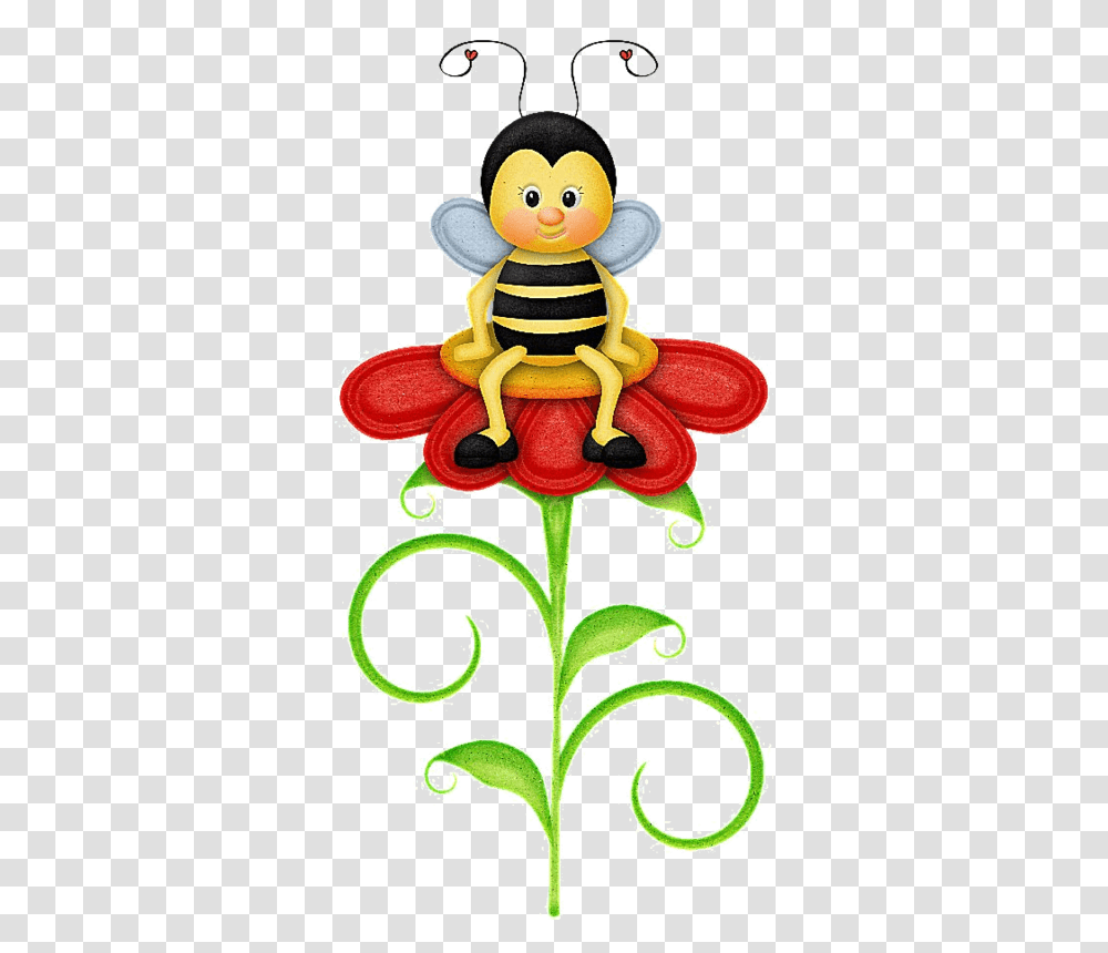 Clipart Bee Bee Art, Pattern, Plant, Toy Transparent Png