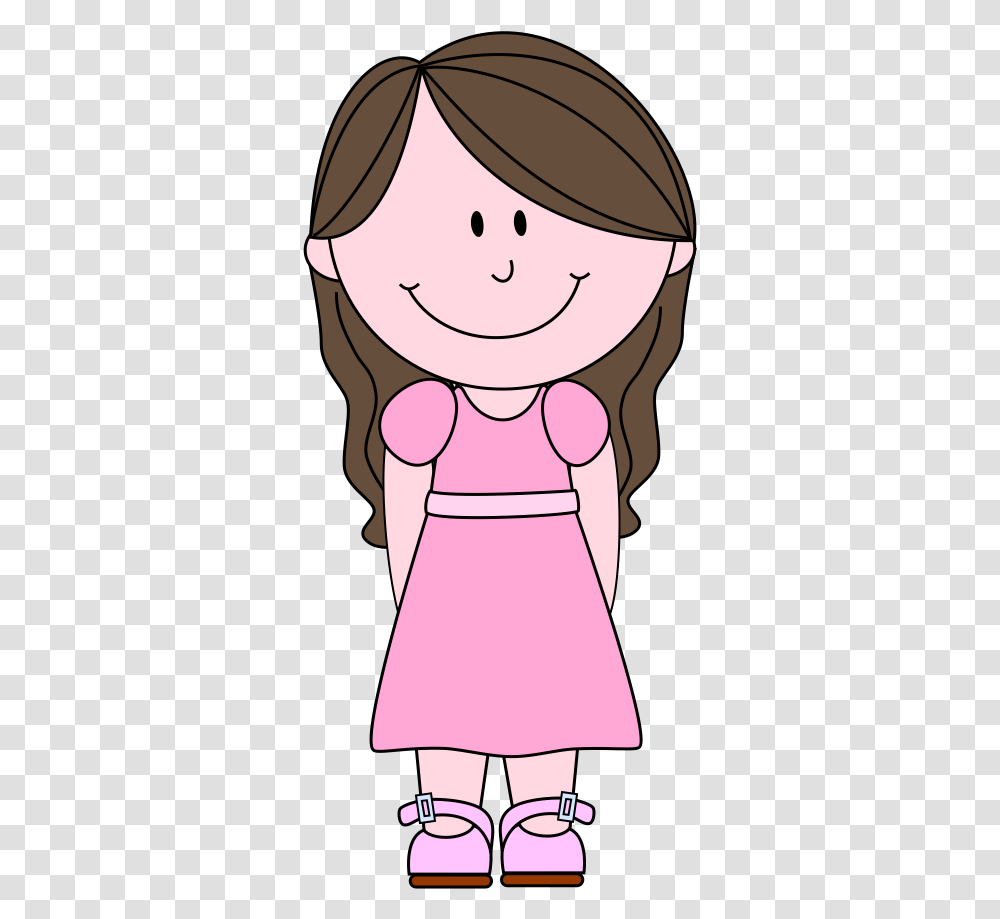 Clipart Big Girl Cartoon Girl No Background, Person, Female, Drawing, Face Transparent Png