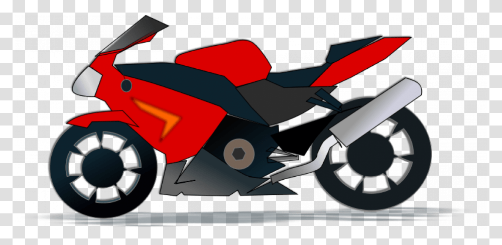 Clipart Bike Motorcycle Clipart, Transportation, Vehicle, Tool, Lawn Mower Transparent Png