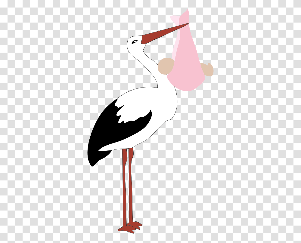 Clipart, Bird, Animal, Stork, Person Transparent Png