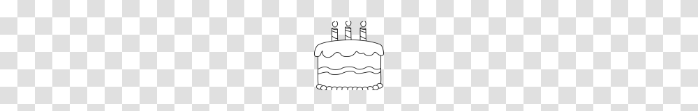 Clipart Birthday Cake Clipart Black And White Clip Art Birthday, Cutlery, Label, Bottle Transparent Png