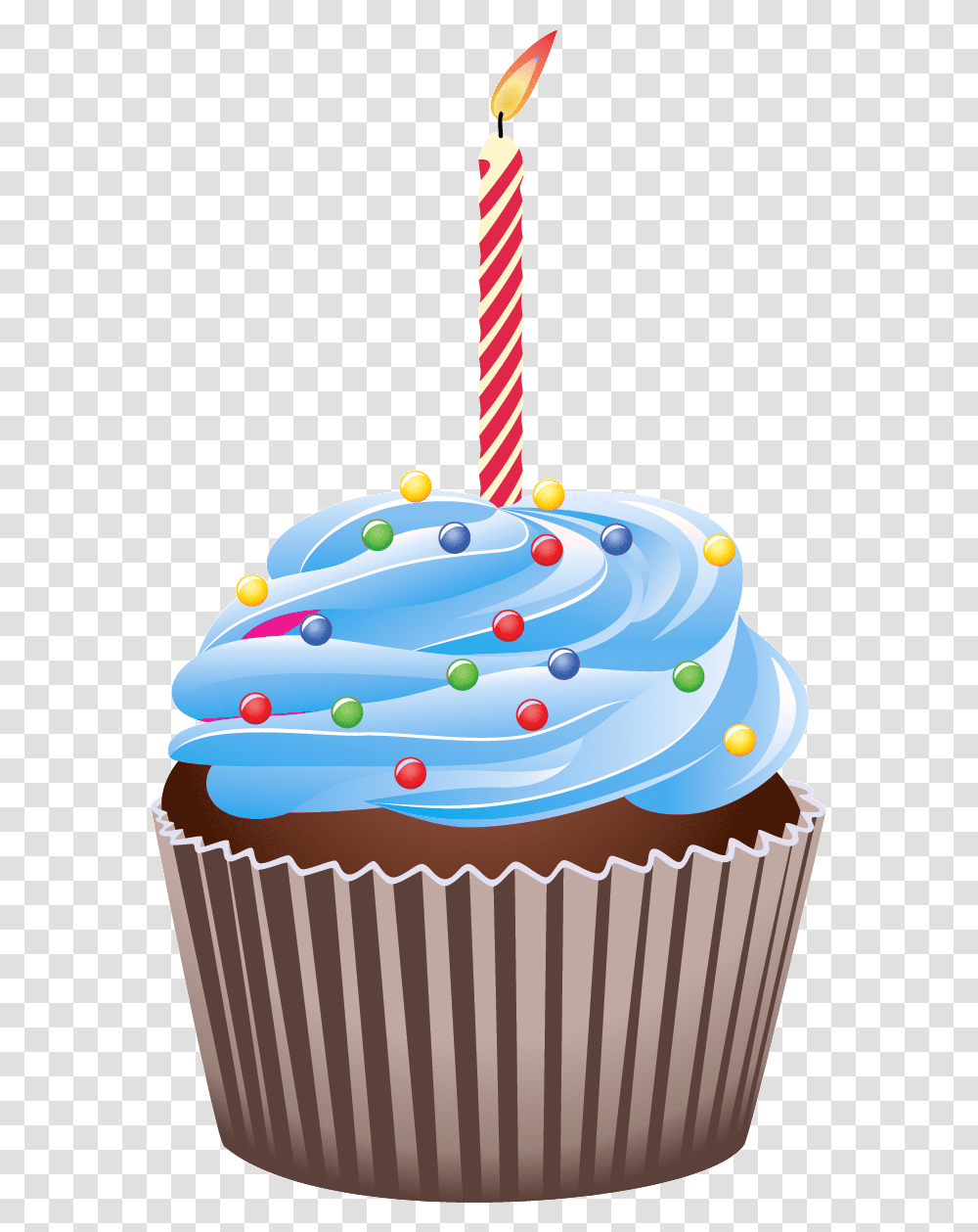 Clipart Birthday Pictures, Cupcake, Cream, Dessert, Food Transparent Png