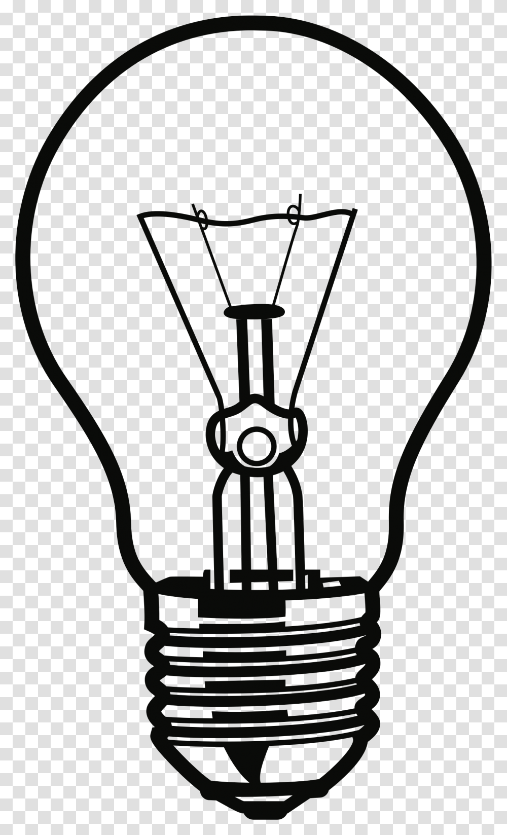 Clipart Black And White Download Onlinelabels Art Bulb Bulb Clip Art Black And White, Light Transparent Png