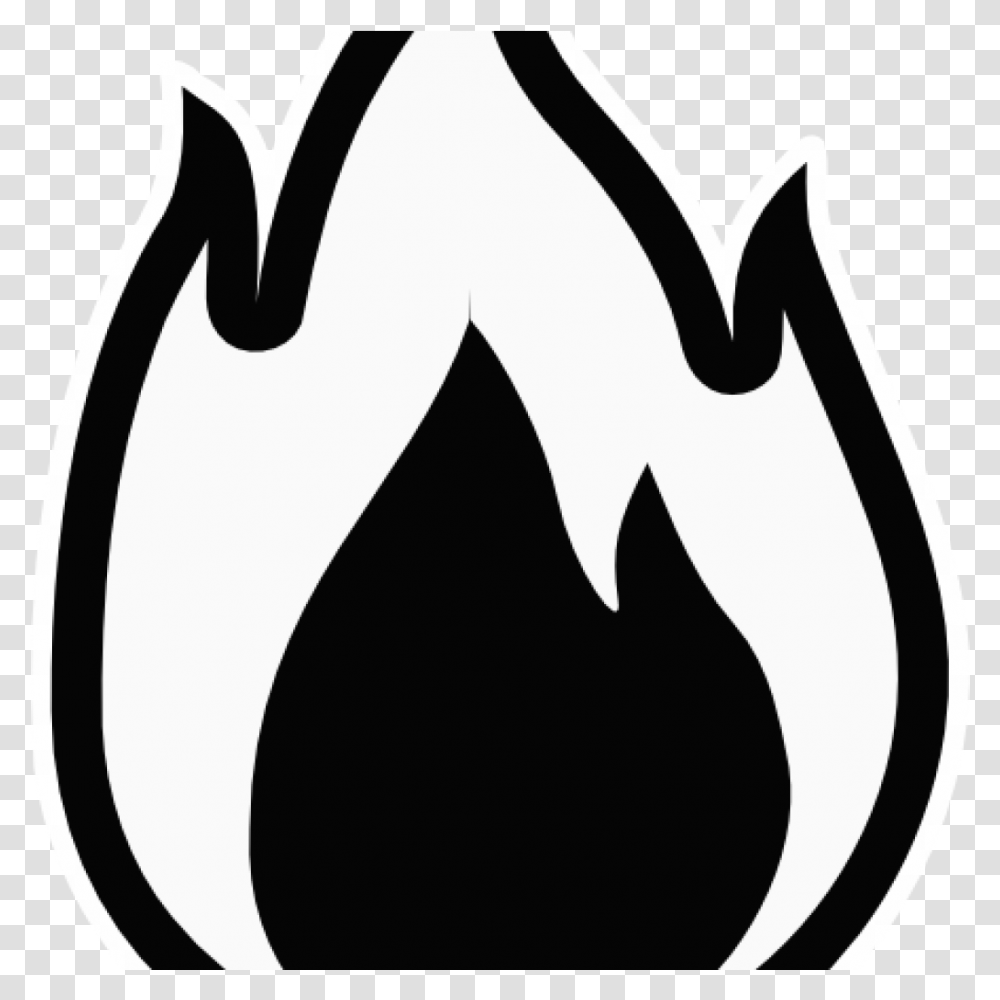 Clipart Black And White Fire Flames Black And White Flame, Stencil, Symbol, Emblem, Arrow Transparent Png