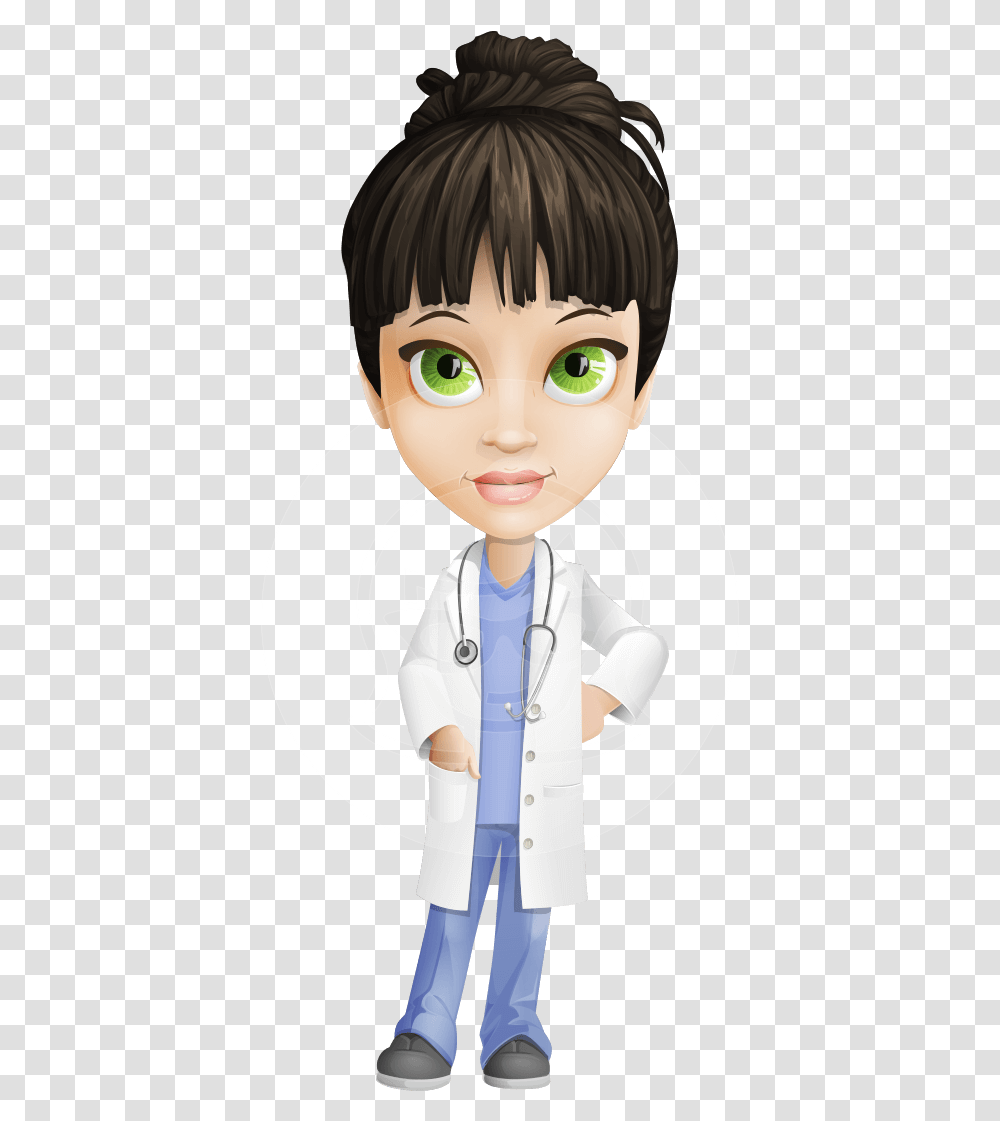 Clipart Black And White Library Delicate Character Anaphylactic Shock, Person, Human, Doctor, Doll Transparent Png