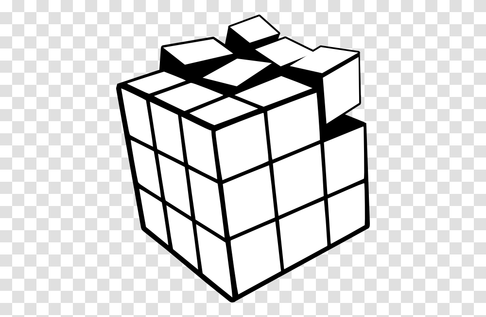 Clipart Black And White, Rubix Cube Transparent Png