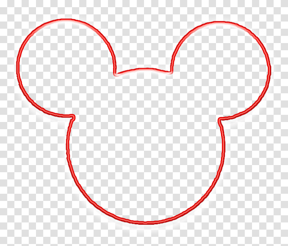 Clipart Bold And Modern Mickey Mouse Head Outline Clipart, Heart, Antelope, Wildlife, Mammal Transparent Png