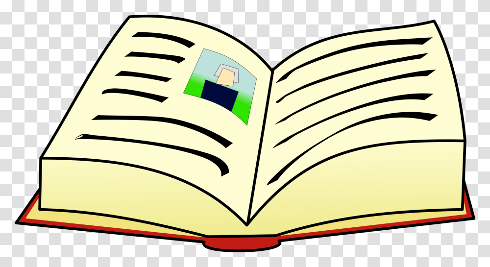 Clipart, Book, Page, Reading Transparent Png