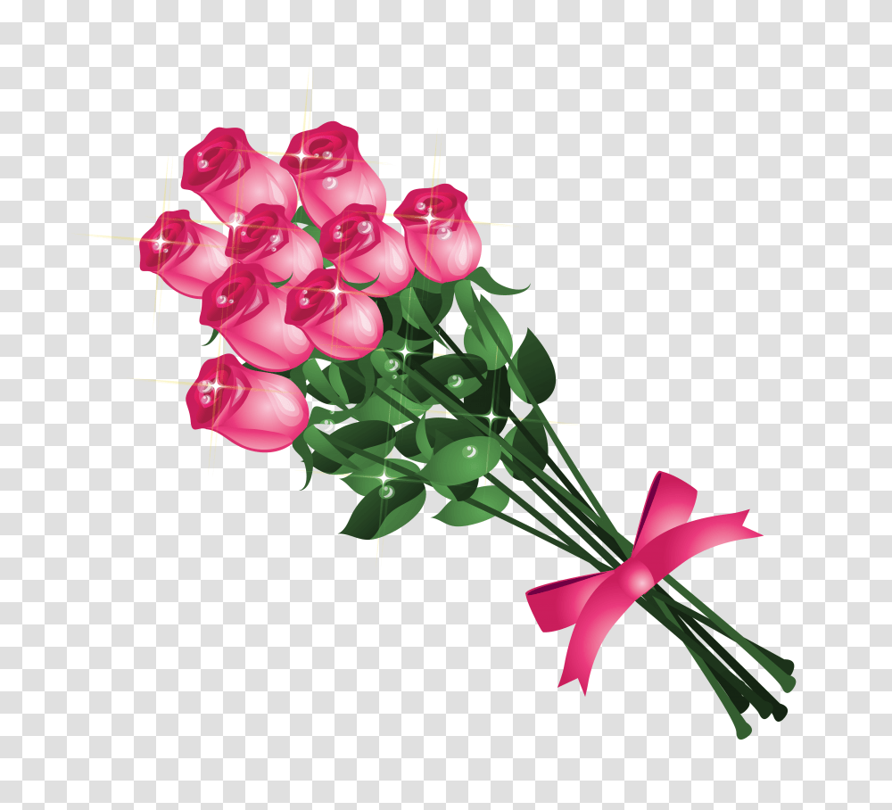 Clipart Bouquet Roses, Floral Design, Pattern, Plant Transparent Png
