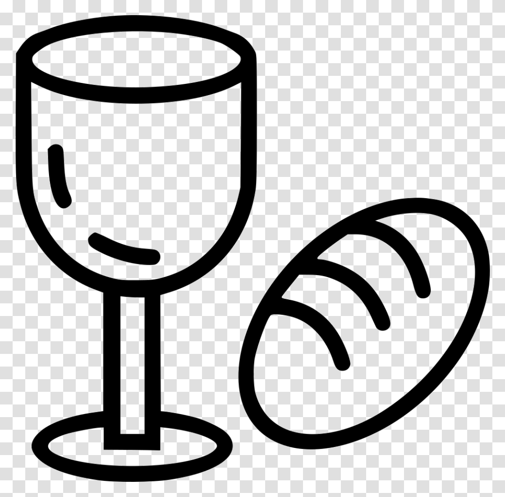 Clipart Bread And Wine, Glass, Goblet, Wine Glass, Alcohol Transparent Png