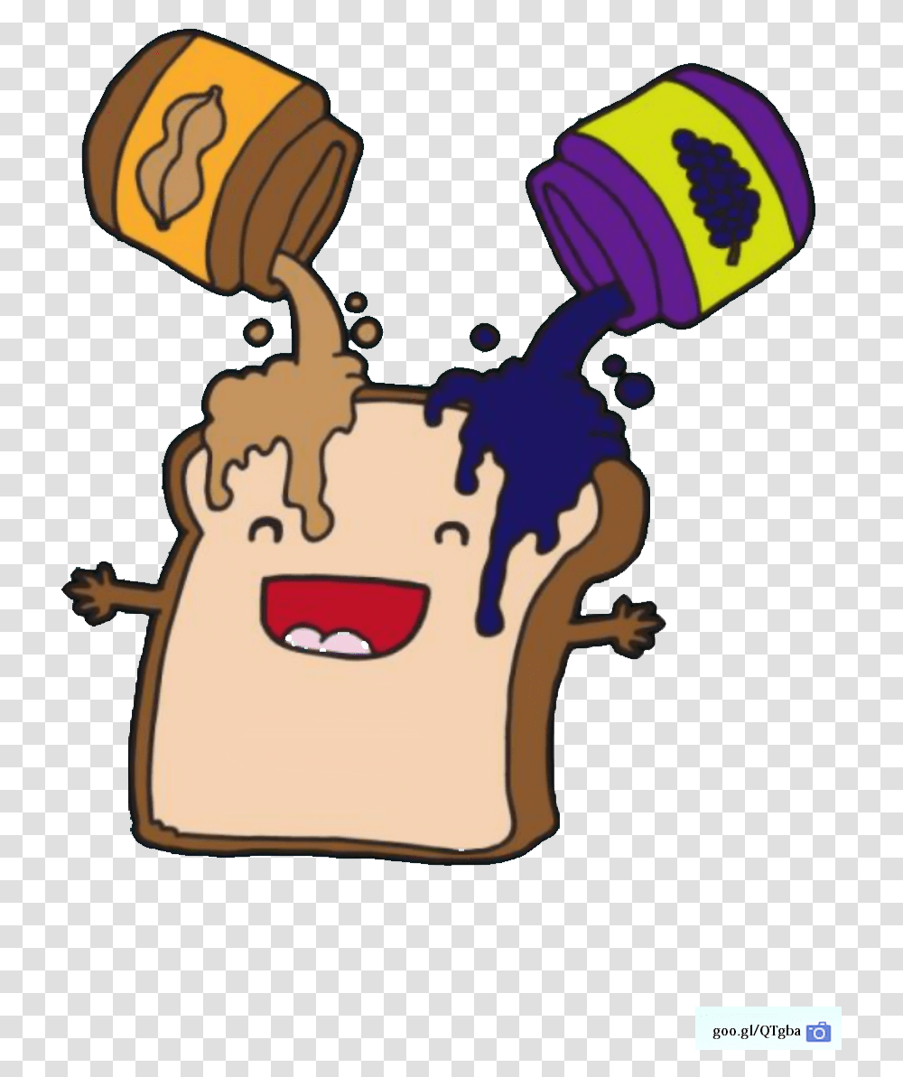 Clipart Bread Jam Peanut Butter Jelly Sandwich Animation, Teeth, Mouth, Food, Plant Transparent Png