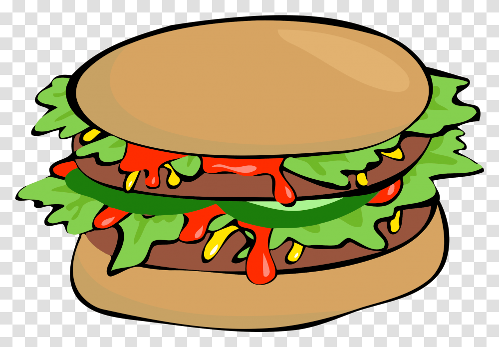 Clipart, Burger, Food, Lunch, Meal Transparent Png