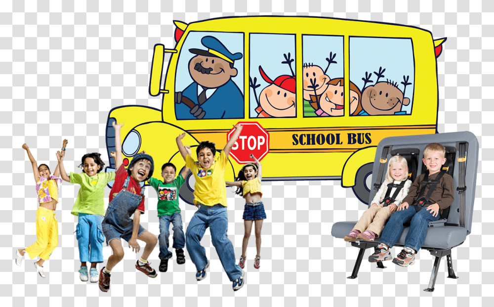 Clipart Bus School Excursion Television An Effective Tool In Building, Person, Vehicle, Transportation, School Bus Transparent Png