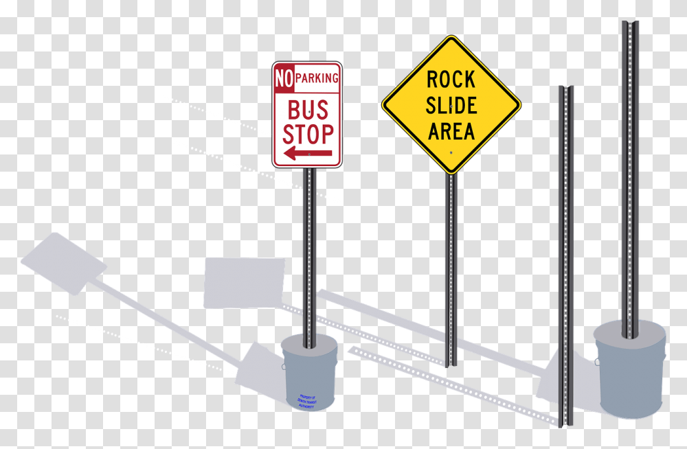 Clipart Bus Stop Sign, Road Sign Transparent Png