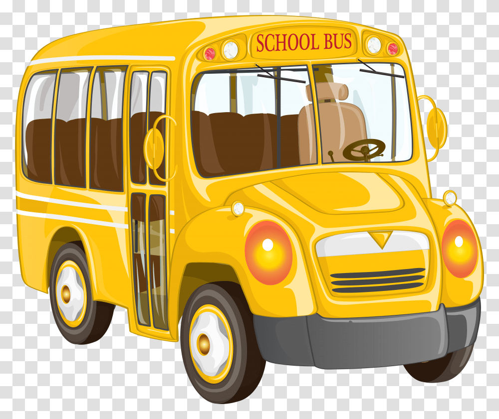 Clipart Bus Van School Transparent Png