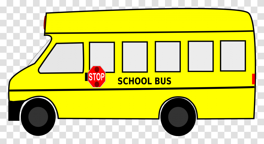 Clipart, Bus, Vehicle, Transportation, School Bus Transparent Png