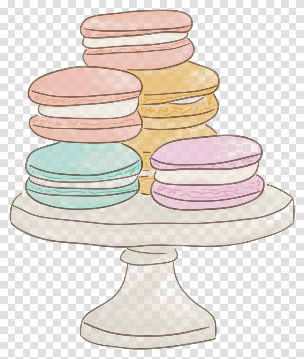 Clipart Cake Display Macaron Tower Clipart, Saucer, Pottery, Dish, Meal Transparent Png