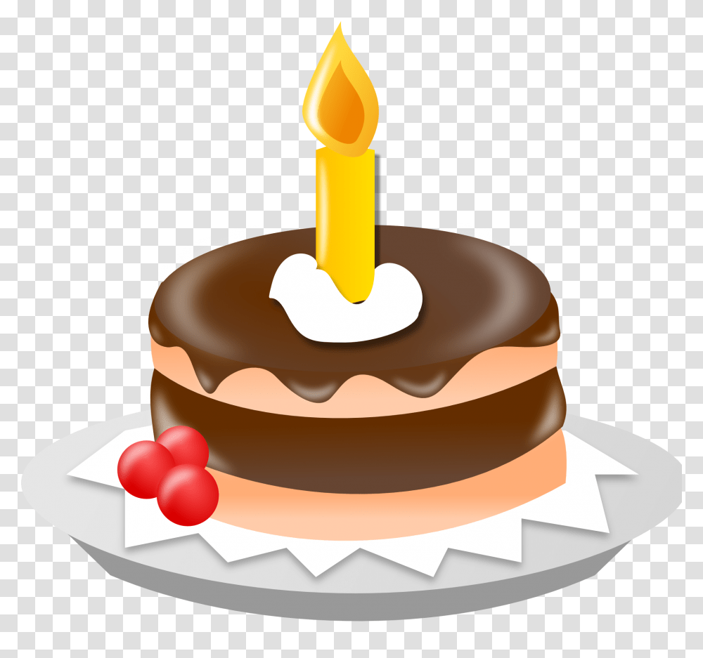 Clipart Cake Free For Birthday Cake Clip Art, Dessert, Food, Candle, Cream Transparent Png