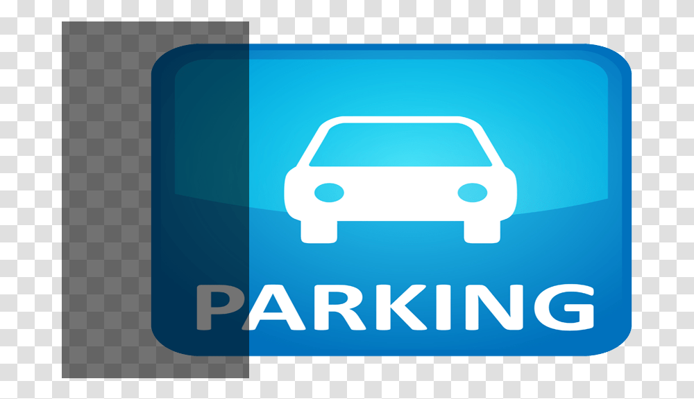 Clipart Car Parking Parking With Vehicle Signage, Label, Transportation, Automobile Transparent Png