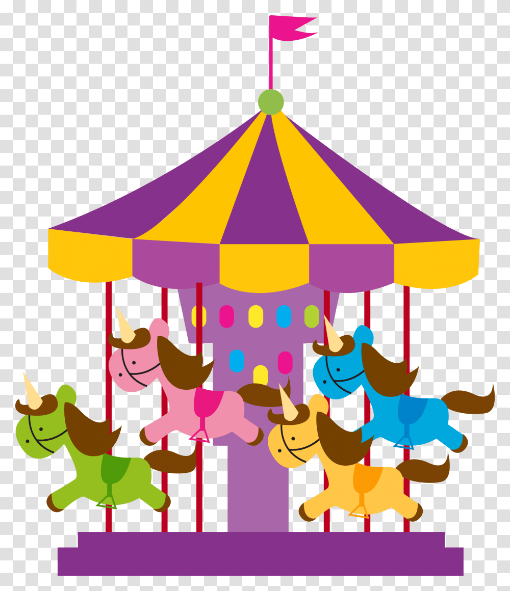 Clipart Carousel Clip Art, Amusement Park, Theme Park, Tent Transparent Png