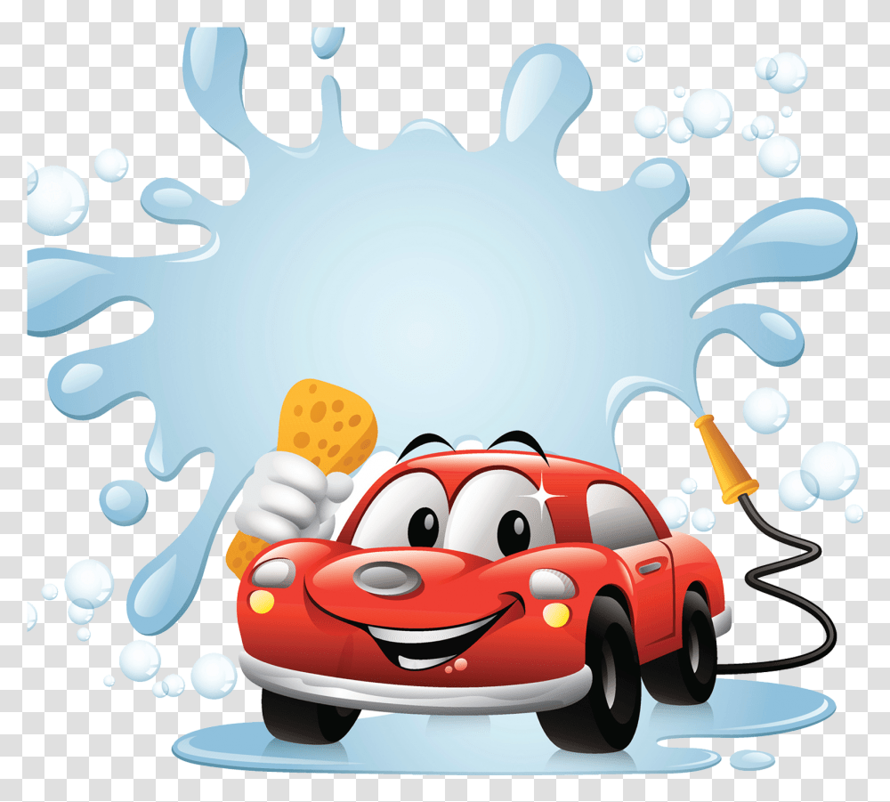 Clipart Cars Cartoon Car Wash Clean Cartoon Car, Vehicle, Transportation, Automobile, Graphics Transparent Png