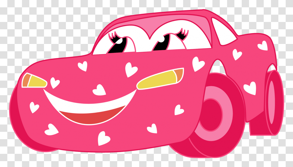 Clipart Cars Pink Background Cartoon Car, Food, Label, Mouth Transparent Png