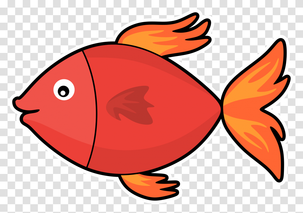 Clipart Cartoon Fish Winging, Animal, Sea Life, Food, Seafood Transparent Png