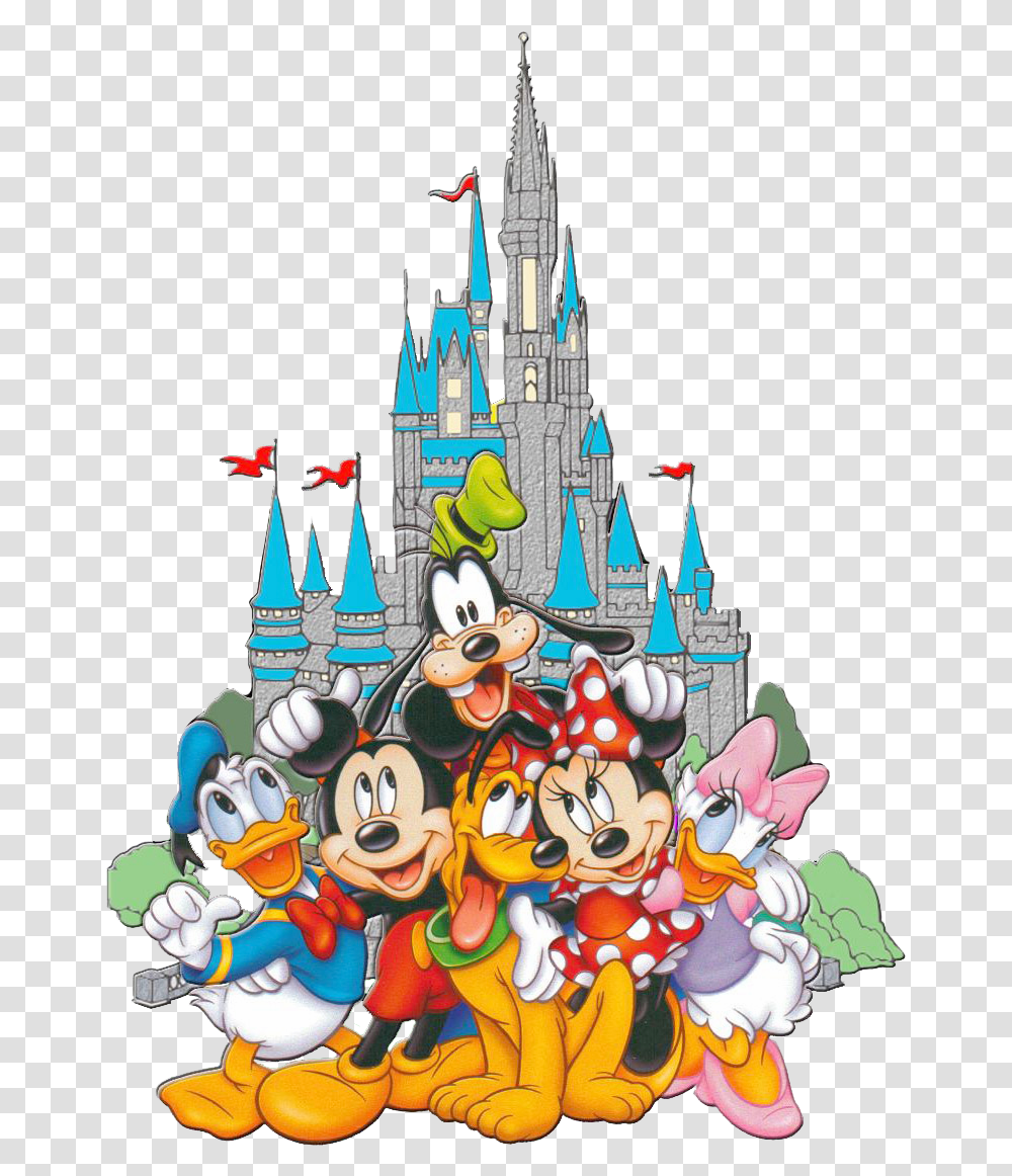 Clipart Castle Mickey Mouse Cartoon Disney World Castle, Architecture, Building, Birthday Cake, Dessert Transparent Png