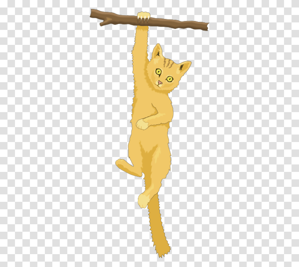 Clipart Cat In A Tree, Animal, Mammal, Standing, Pet Transparent Png