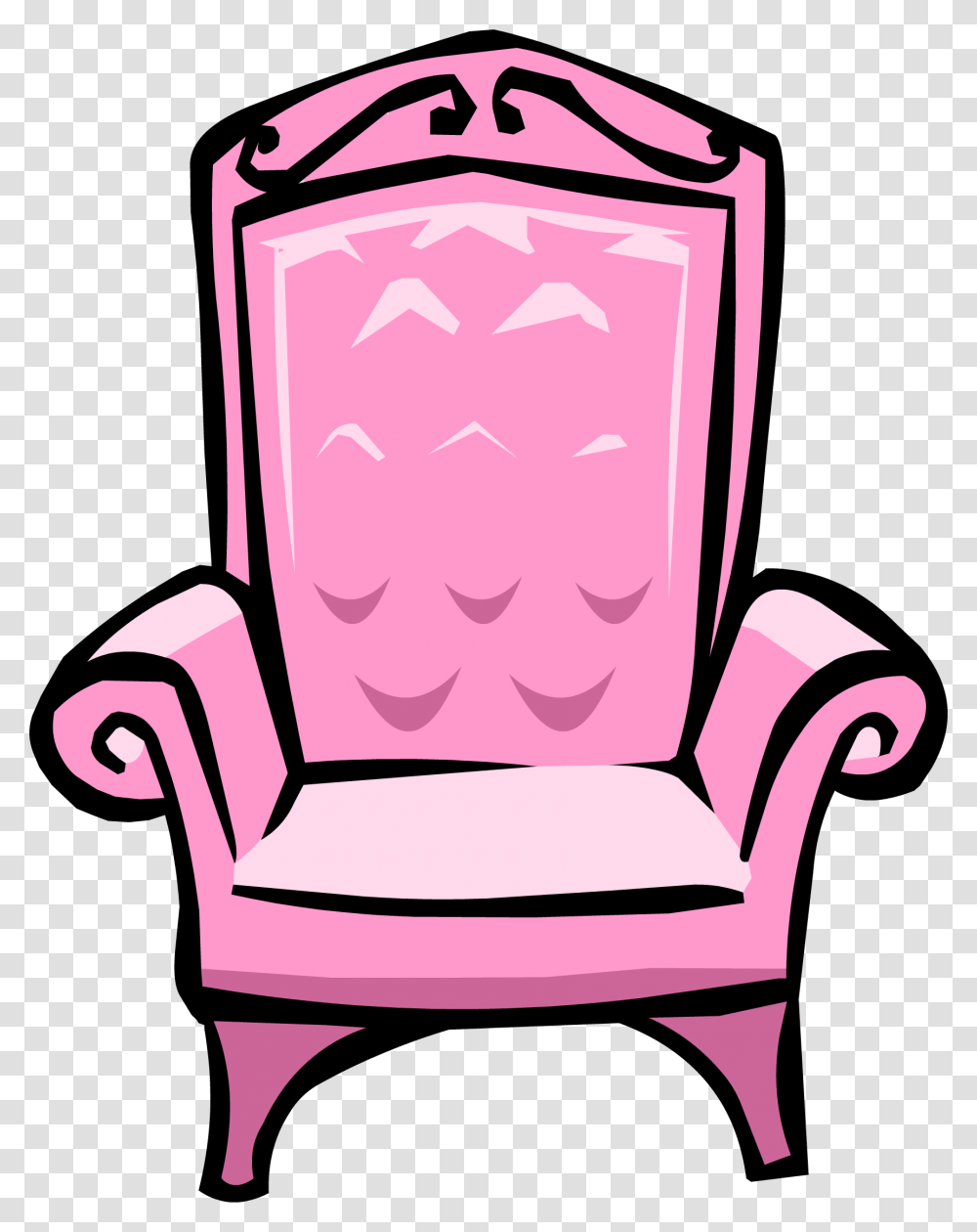 Clipart Chair Princess Princess Chair Clipart, Furniture, Armchair, Throne Transparent Png