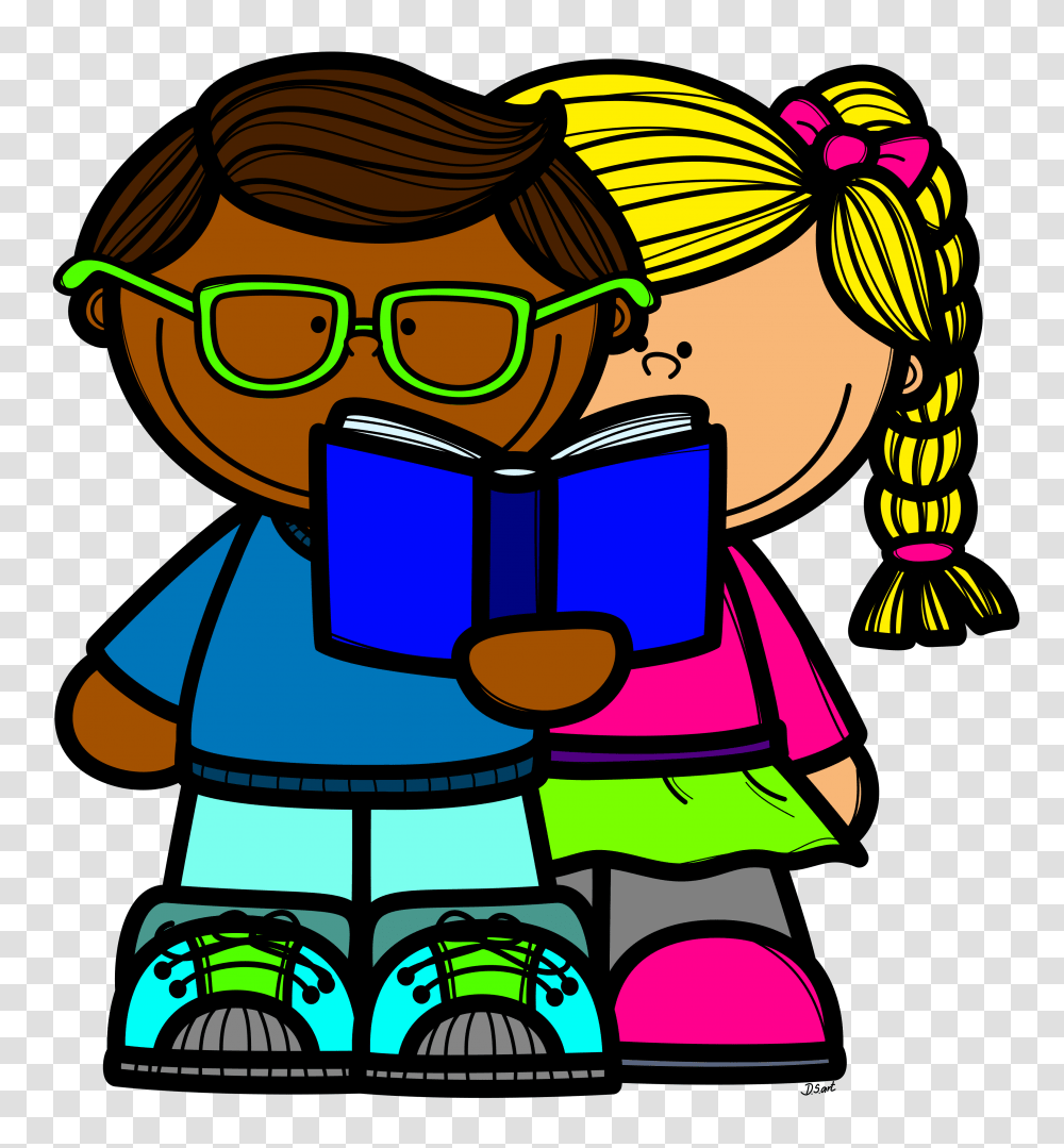 Clipart Characters People, Reading, Doodle, Drawing Transparent Png