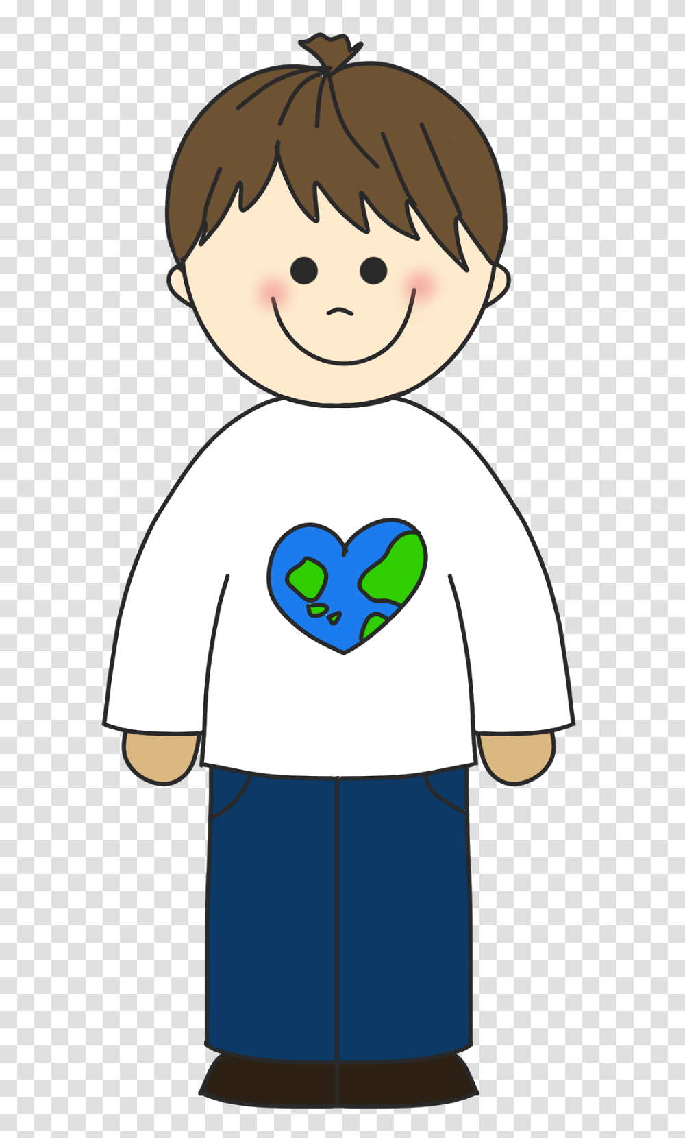 Clipart Child, Heart, Girl, Female Transparent Png