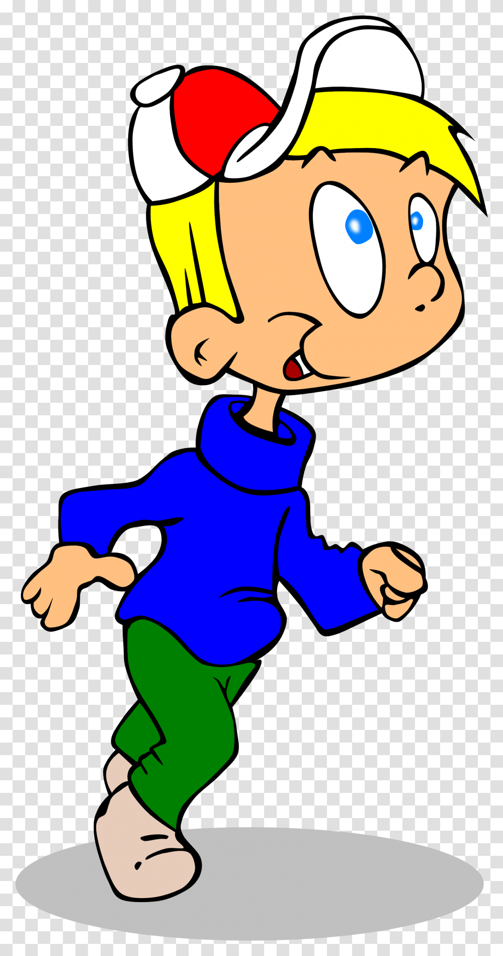 Clipart Child Runner Cartoon Boy Running, Person, Human, Face, Hand Transparent Png