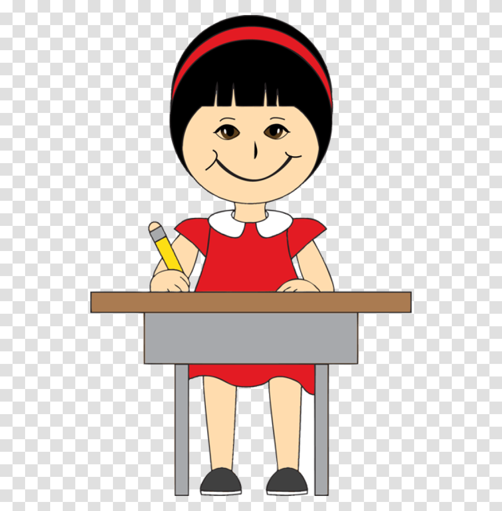 Clipart Children In School Desks, Label, Postal Office, Arm Transparent Png