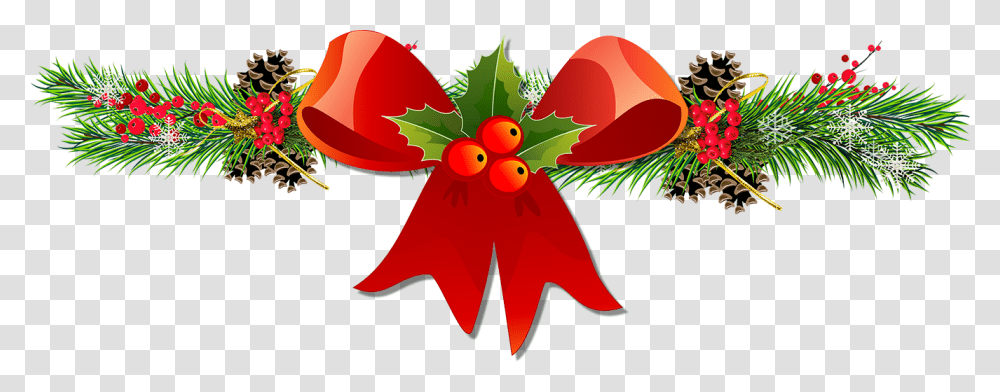 Clipart Christmas Bow, Plant, Food, Strawberry, Fruit Transparent Png