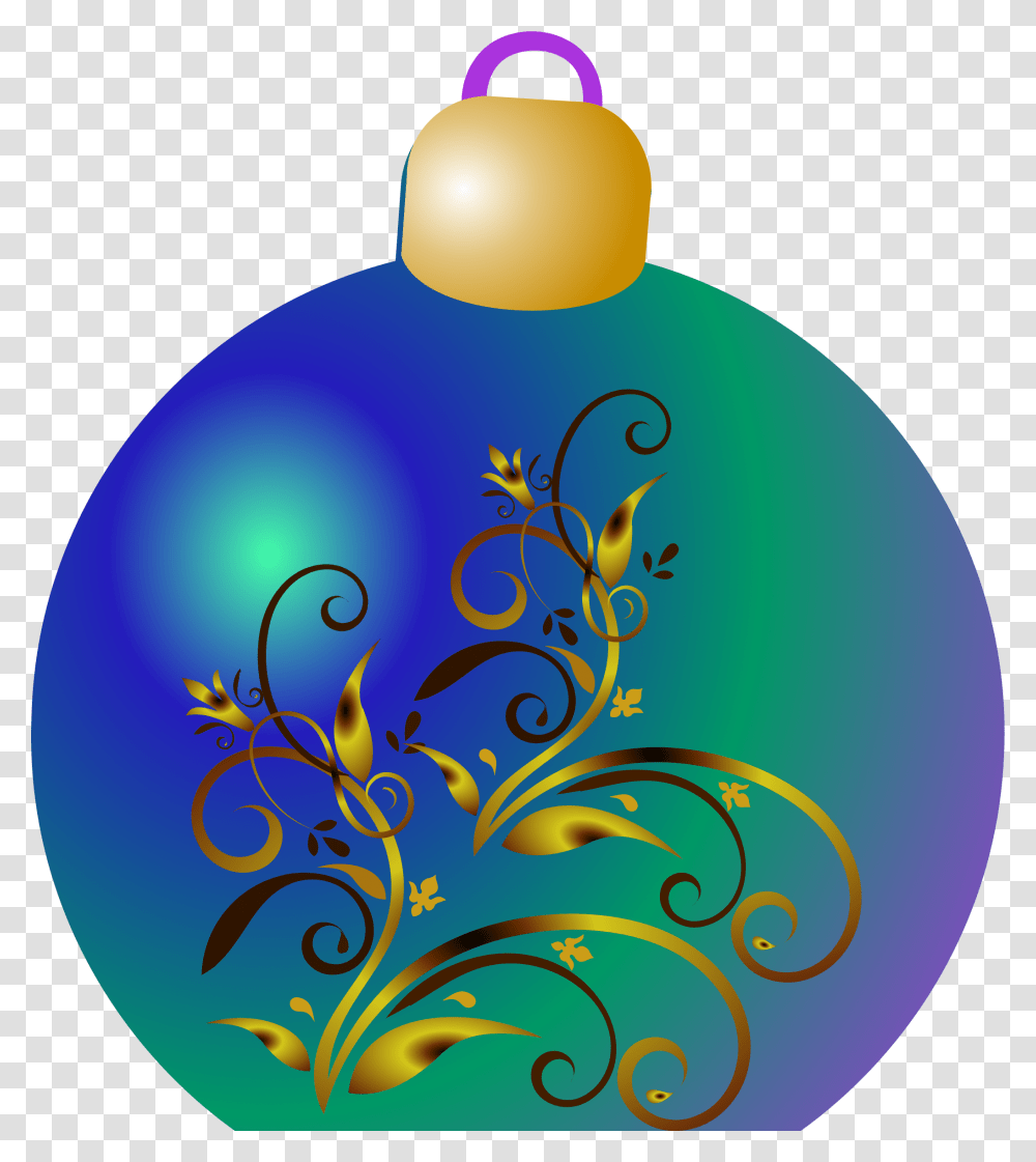 Clipart Christmas Ornament Graphic Clipart Blue Christmas Ornament Clipart, Pattern, Floral Design, Fractal Transparent Png