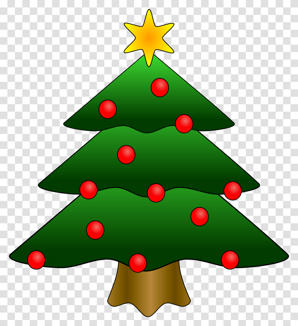 Clipart Christmas Tree, Plant, Star Symbol, Ornament Transparent Png