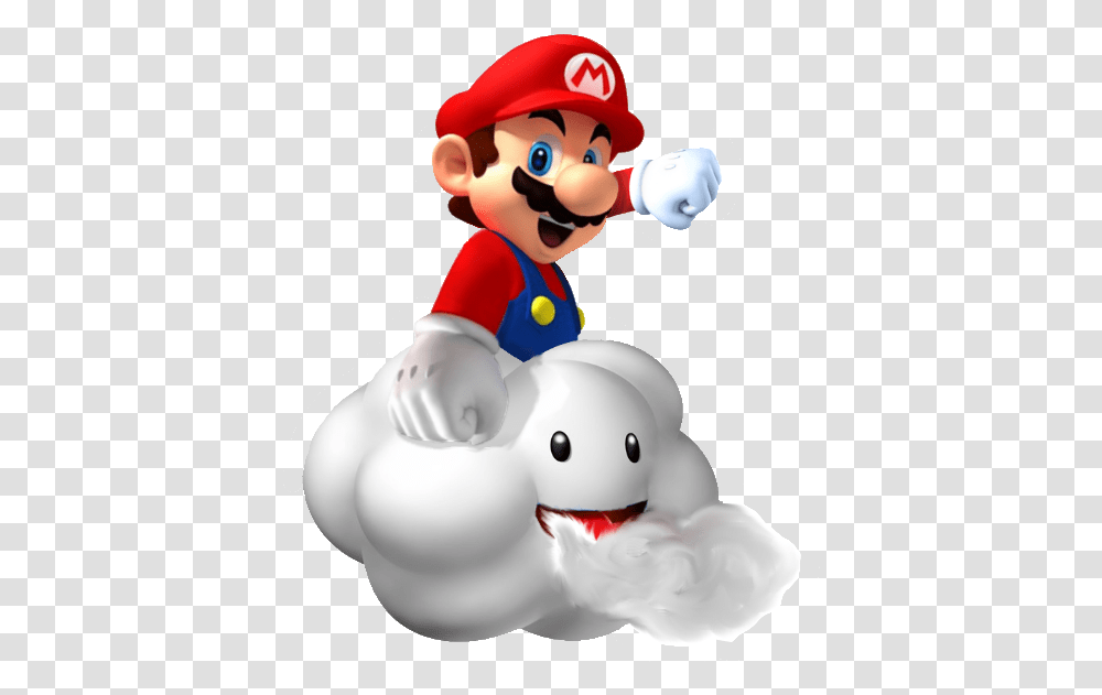 Clipart Cloud Super Mario Mario On Cloud, Snowman, Winter, Outdoors Transparent Png