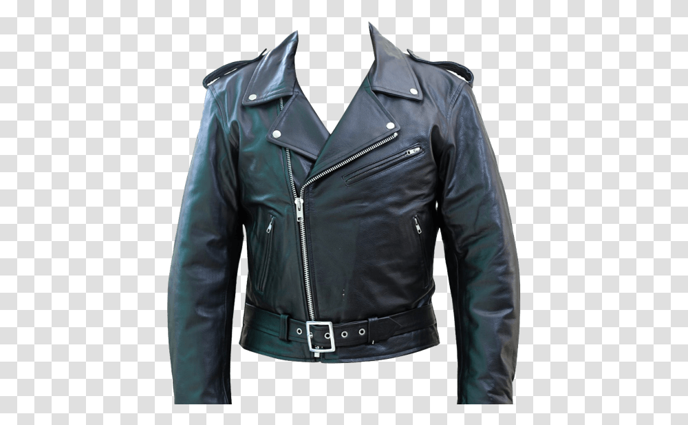 Clipart Coat Leather Jacket Leather Jacket, Apparel, Long Sleeve Transparent Png