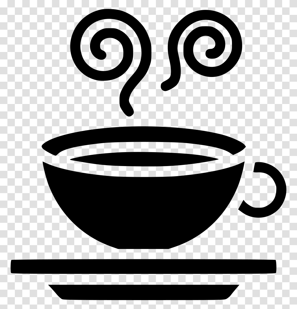 Clipart Coffee Cup And Saucer Saucer, Pottery, Stencil Transparent Png