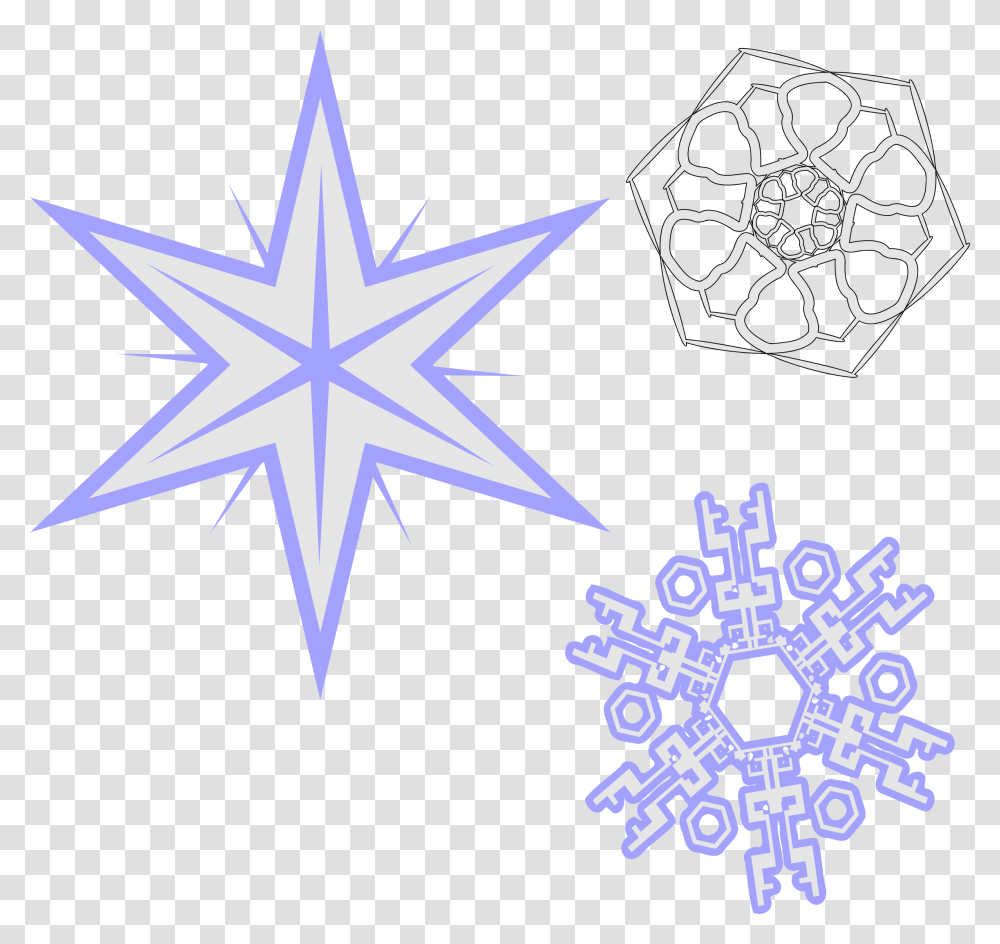 Clipart Collection Snowflakes Clipart Star Background, Cross, Star Symbol Transparent Png