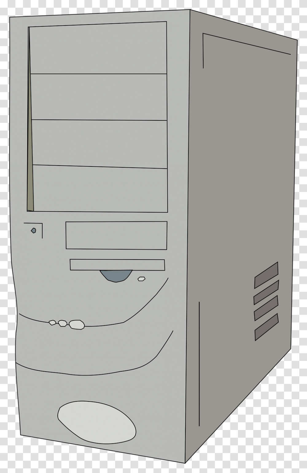Clipart Computer Casing Old Computer Case, Electronics, Server, Hardware, Computer Hardware Transparent Png