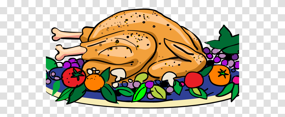 Clipart Cooked Turkey Clipart Free Clip Art Cooked Turkey, Meal, Food, Dinner, Helmet Transparent Png