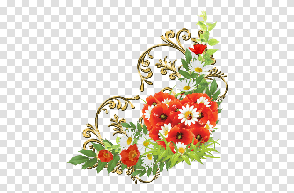 Clipart Corner Design Flower, Floral Design, Pattern, Plant Transparent Png