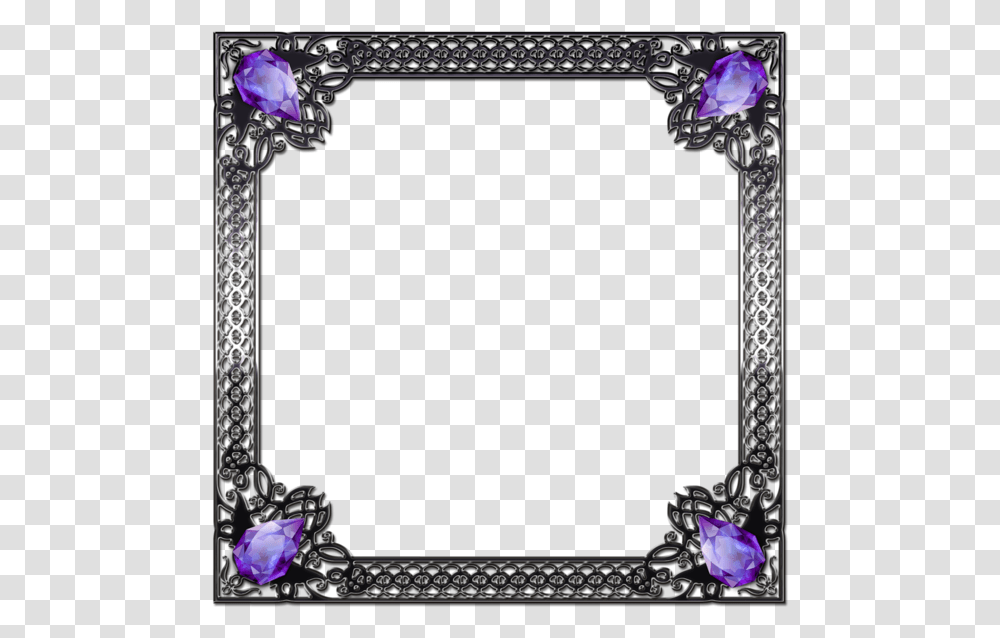 Clipart Cornici Silver Purple Frame, Gemstone, Jewelry, Accessories, Accessory Transparent Png